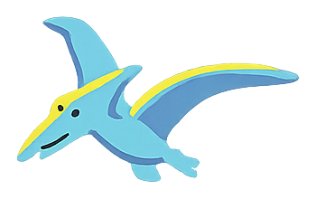 Modrý lietajúci pterodaktyl